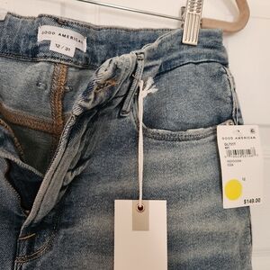 Good American distressed skinny jeans